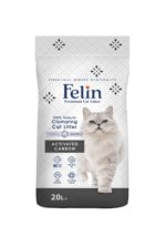 رمل قطط 20 لتر – برائحة الكربون النشط Felin